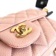 Forubags Chanel Classic Flap Bag Pink Caviar Leather Sliver&Gold Hardware 20cm - 6