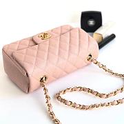 Forubags Chanel Classic Flap Bag Pink Caviar Leather Sliver&Gold Hardware 20cm - 3