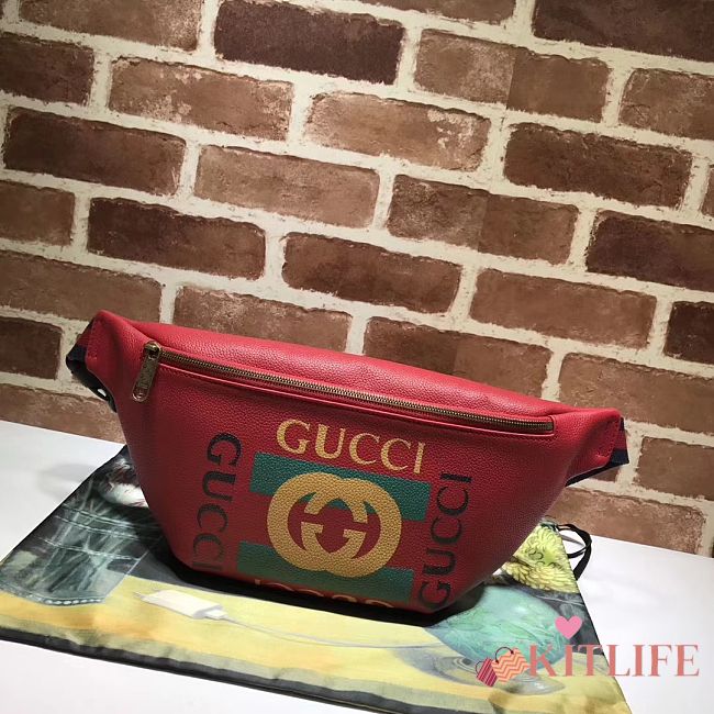 Gucci Print leather belt bag Style ‎530412 0GDCT 6463 - 1