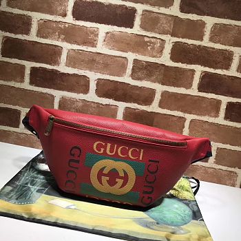 Gucci Print leather belt bag Style ‎530412 0GDCT 6463