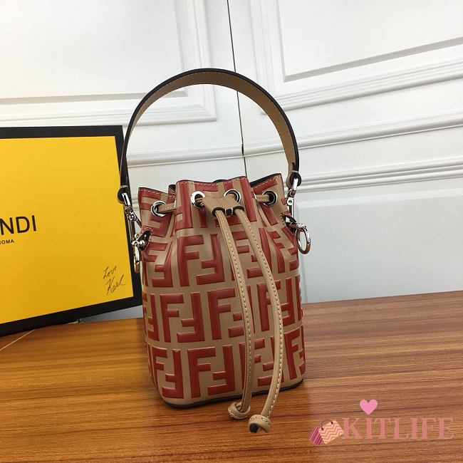 Forubags-2 Fendi Mon Tresor Mini leather bucket bag - 1