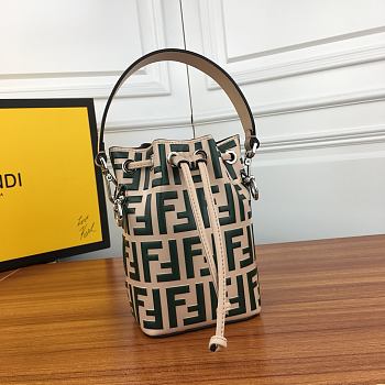 Forubags-3 Fendi Mon Tresor Mini leather bucket bag