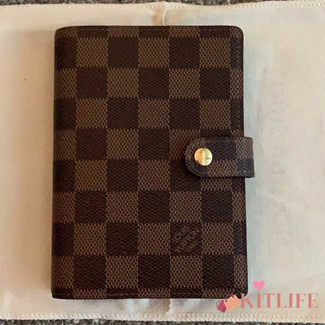 Louis Vuitton Agenda PM Damier Ebene Diary Cover  - 1