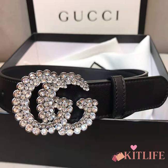 Forubags gucci rhinestone belt  - 1