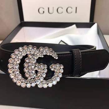 Forubags gucci rhinestone belt 