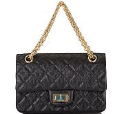 Chanel Black Quilted Aged Calfskin Mini Reissue 2.55 Flap Bag - 2