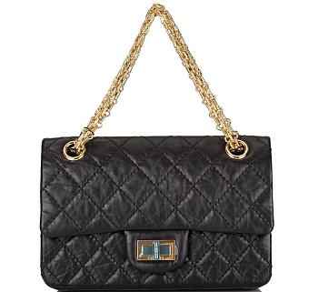 Chanel Black Quilted Aged Calfskin Mini Reissue 2.55 Flap Bag