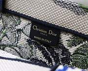 Forubags12 Dior Colored Jacquard Canvas Book Tote 42*32*5cm - 3
