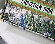 Forubags12 Dior Colored Jacquard Canvas Book Tote 42*32*5cm - 5