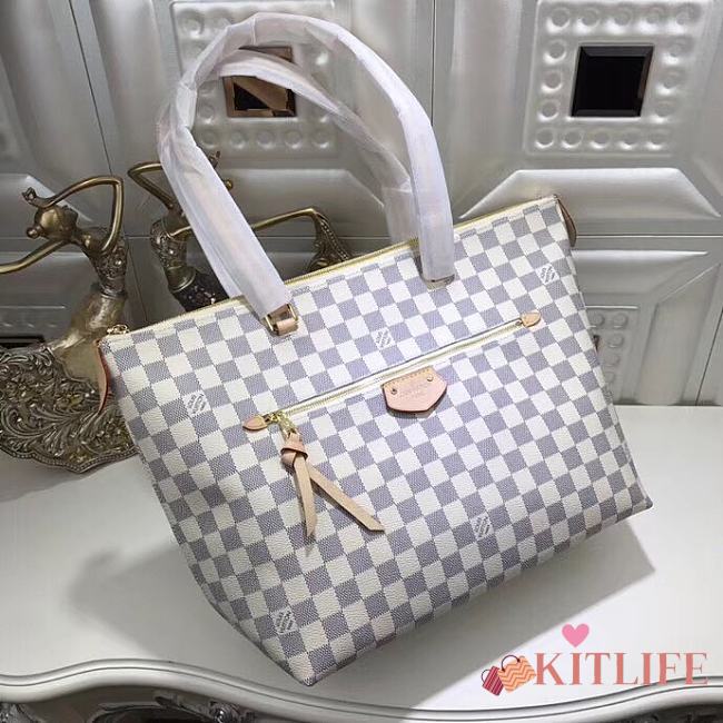 LOUIS VUITTON Damier Azur Canvas Iéna MM N44040 - 1