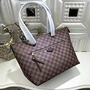 LOUIS VUITTON Damier Ebene Canvas Iéna MM N41013 - 1