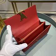 LOUIS VUITTON CAPUCINES WALLET RED - 3