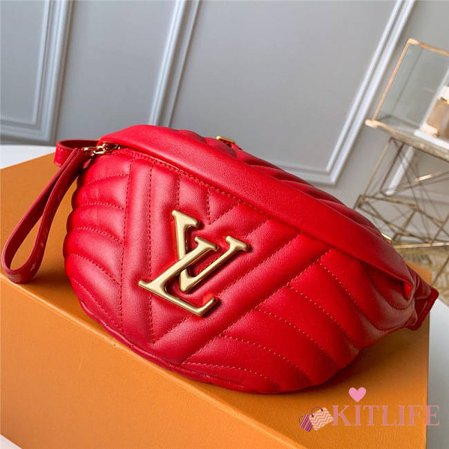LOUIS VUITTON NEW WAVE BUMBAG WHITE RED - 1