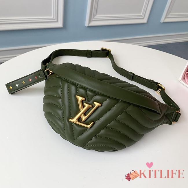 LOUIS VUITTON NEW WAVE BUMBAG WHITE GREEN - 1