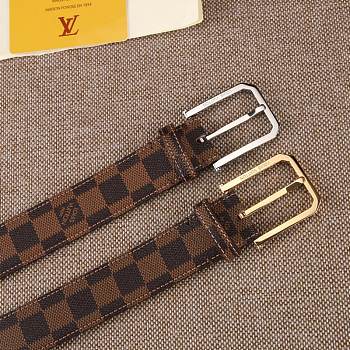 Forubags-1 Louis Vuitton belt with gold & silver hardware