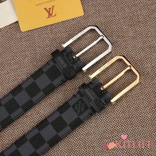 Forubags-2 Louis Vuitton belt with gold & silver hardware - 1