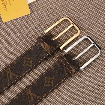 Forubags-3 Louis Vuitton belt with gold & silver hardware