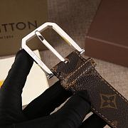 Forubags-3 Louis Vuitton belt with gold & silver hardware - 3