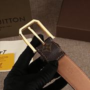 Forubags-3 Louis Vuitton belt with gold & silver hardware - 4