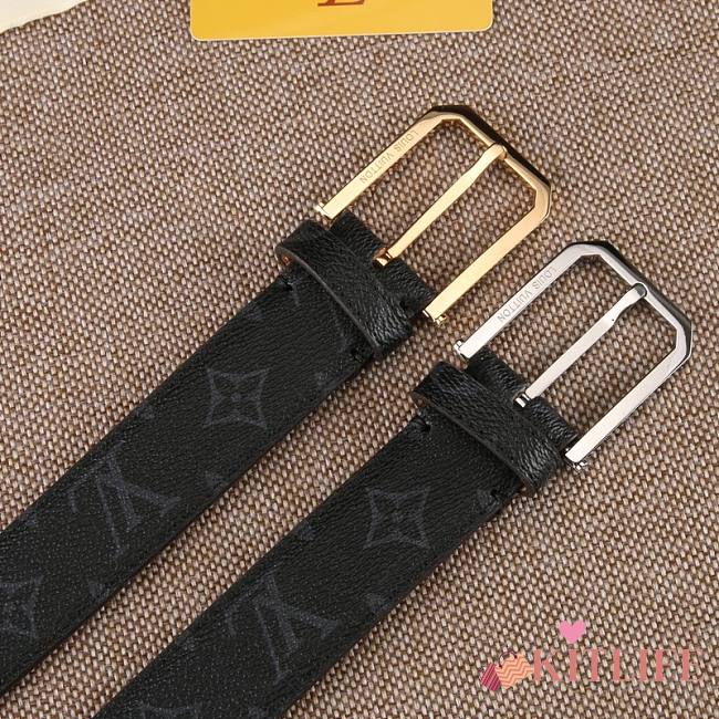 Forubags-4 Louis Vuitton belt with gold & silver hardware - 1