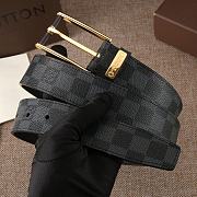 Forubags-5 Louis Vuitton belt with gold & silver hardware - 5