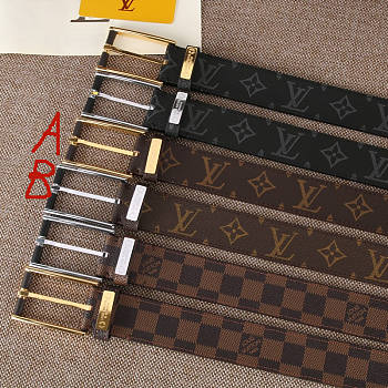 Kitlife Louis Vuitton belt with gold & silver hardware