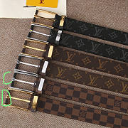 Forubags-7 Louis Vuitton belt with gold & silver hardware - 1