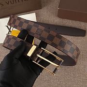 Forubags-7 Louis Vuitton belt with gold & silver hardware - 3