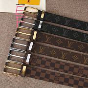 Forubags-8 Louis Vuitton belt with gold & silver hardware - 1