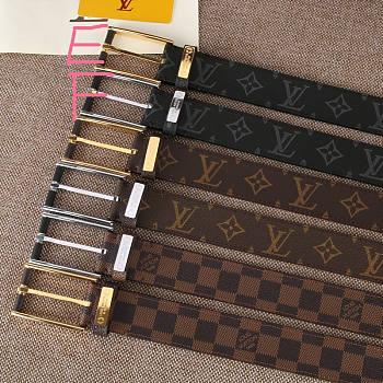 Forubags-8 Louis Vuitton belt with gold & silver hardware