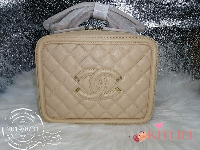 Forubags Chanel Vanity Case Bag in Beige - 1