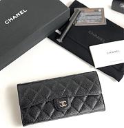 Chanel Wallet Caviar With Silver Hardware - 4