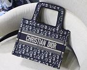Forubags-14 Dior Colored Jacquard Canvas Book Tote 23x17x7cm - 1