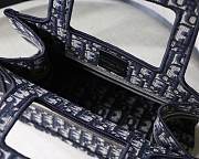 Forubags-14 Dior Colored Jacquard Canvas Book Tote 23x17x7cm - 3