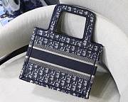 Forubags-14 Dior Colored Jacquard Canvas Book Tote 23x17x7cm - 4