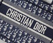 Forubags-14 Dior Colored Jacquard Canvas Book Tote 23x17x7cm - 6