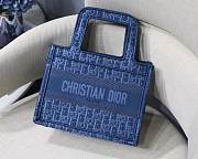 Forubags-15 Dior Mini Blue Book tote 23x17x7cm - 1