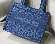 Forubags-15 Dior Mini Blue Book tote 23x17x7cm - 4