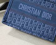 Forubags-15 Dior Mini Blue Book tote 23x17x7cm - 5