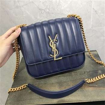 Forubags Vicky bag blue lambskin leather 20.5*17*8CM