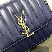 Forubags Vicky bag blue lambskin leather 20.5*17*8CM - 2