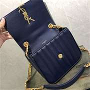 Forubags Vicky bag blue lambskin leather 20.5*17*8CM - 4