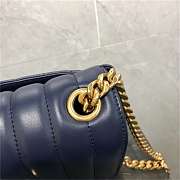 Forubags Vicky bag blue lambskin leather 20.5*17*8CM - 5