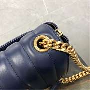 Forubags Vicky bag blue lambskin leather 20.5*17*8CM - 3