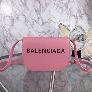 Forubags Balenciaga pink shoulder bag 22*16*6cm