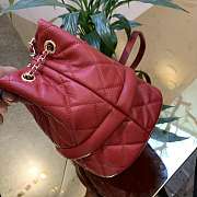 Forubags Chanel red Caviar calfskin bucket bag  - 2