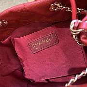 Forubags Chanel red Caviar calfskin bucket bag  - 6