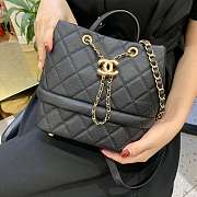 Forubags Chanel black Caviar calfskin bucket bag - 5