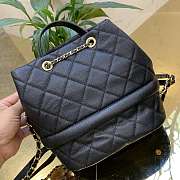 Forubags Chanel black Caviar calfskin bucket bag - 3