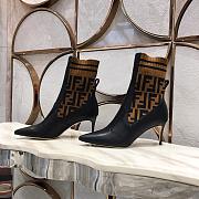 FENDI SHOES HEEL BOOTS 7CM - 1